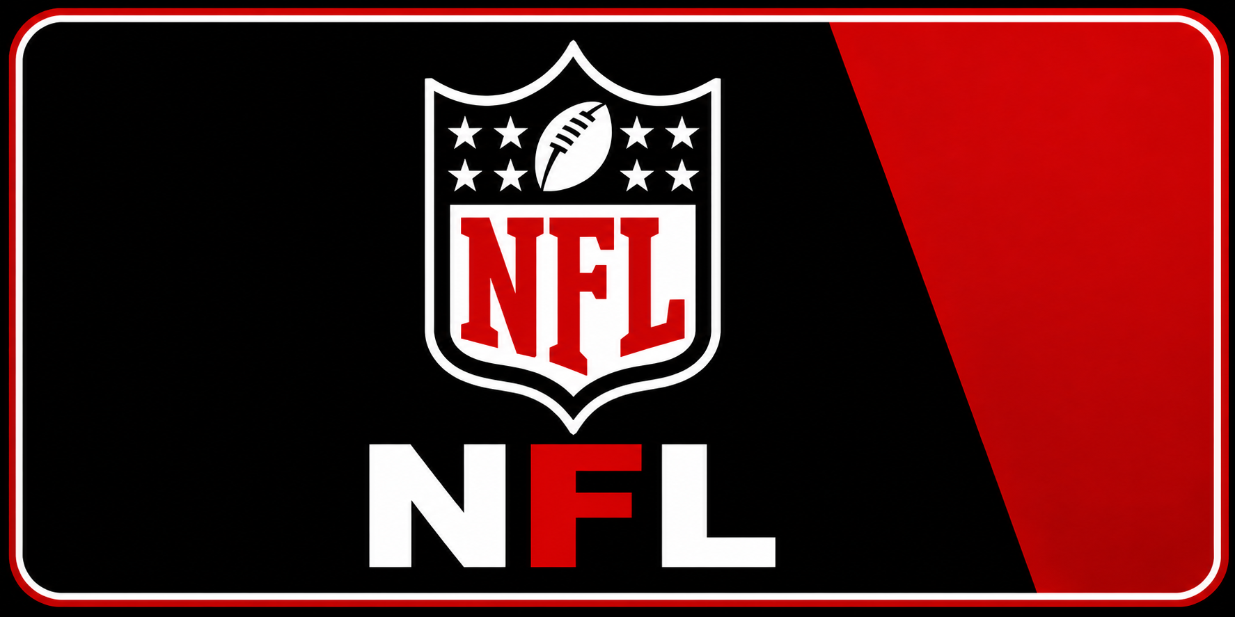 TiviStation NFL live streaming with football icon on red and black background