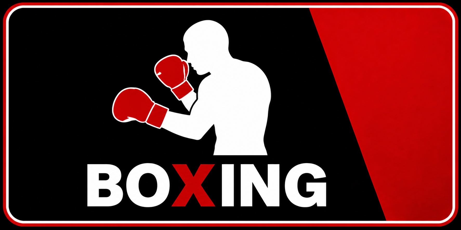 TiviStation boxing live streaming with boxer silhouette and red gloves on black background
